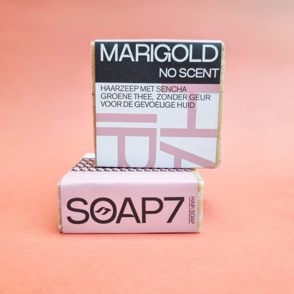 Marigold zeep voor het haar en voor het lichaam. voor gevoelige huid, zonder geur.